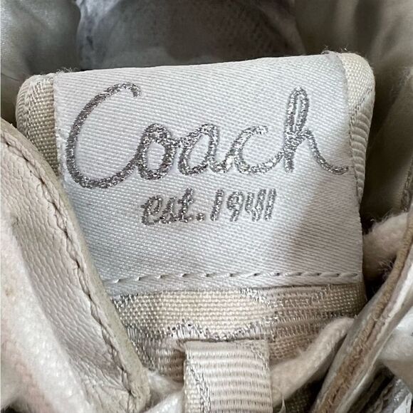 Coach Nova Signature C Silver Sneakers 9M - Picture 2 of 14